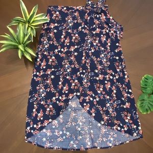 Cherry blossom wrap midi skirt NWOT